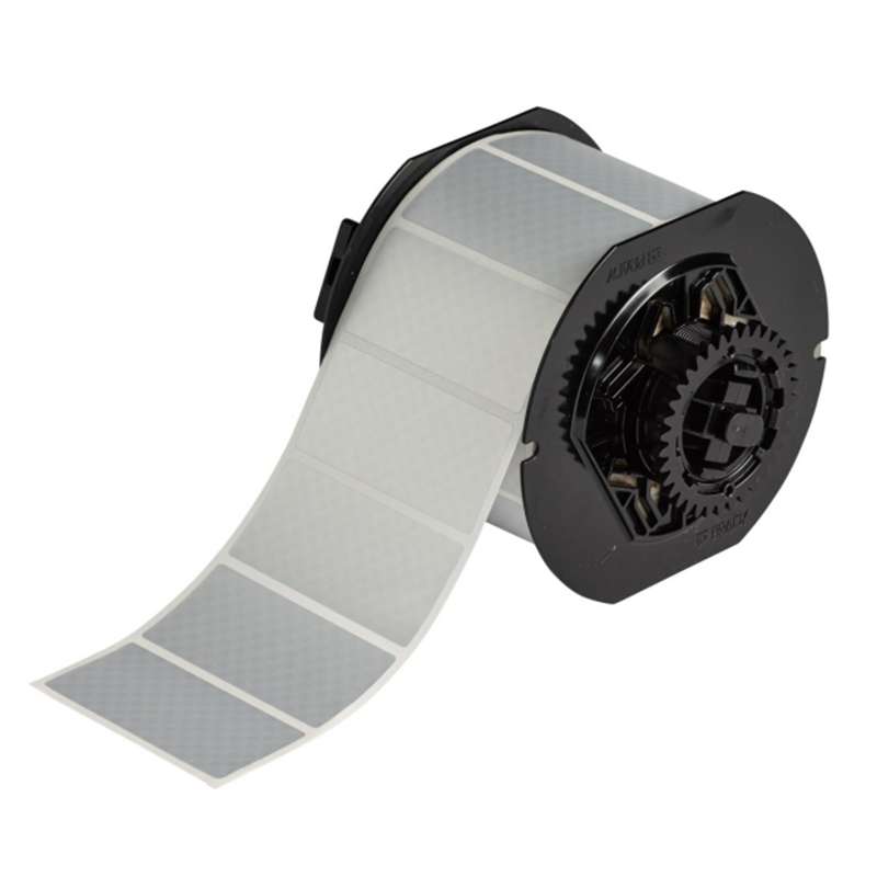 B33 Series Metallic Non-Metal Polyester Labels 1.25in H x 2.75in W SL 1000/RL